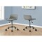Monarch Specialties Office Chair, Adjustable Height, Swivel, Ergonomic, Computer Desk, Work, Juvenile, Metal, Grey I 7465 - alternate 3